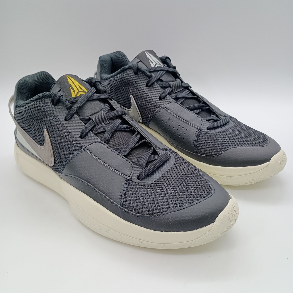 Nike Ja 1 Black Light Silver Men 12 Basketball Shoes DR8785-002 New Damaged Box